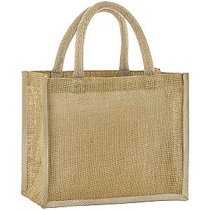 Westford Mill Natural Starched Jute Midi Tote Bag - Natural