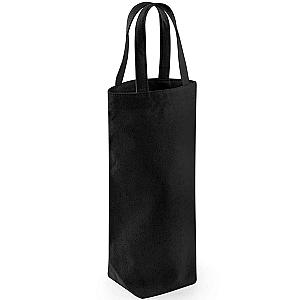 Westford Mill Fairtrade Cotton Bottle Bag - Black