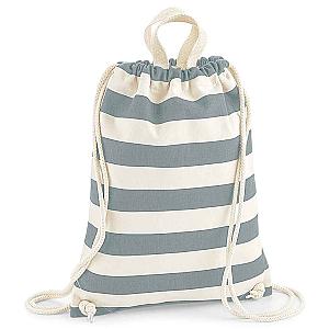 Westford Mill Nautical Gymsac - Natural/Grey