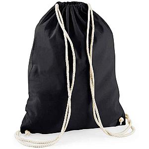 Westford Mill Recycled Cotton Gymsac - Black