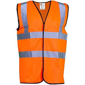 Warrior Hi-Vis Waistcoat - Fluorescent Orange
