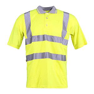 Warrior Hi-Vis Polo Shirt - Fluorescent Yellow