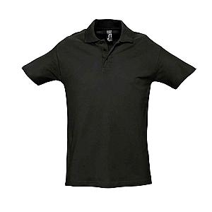 SOL'S Spring II Heavy Cotton Piqué Polo Shirt - Black