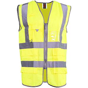 Warrior Hi-Vis Executive Waistcoat - Yellow