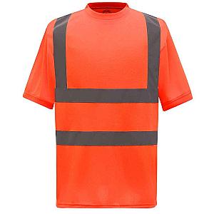 Yoko Hi-Vis Short Sleeve T-Shirt - Orange
