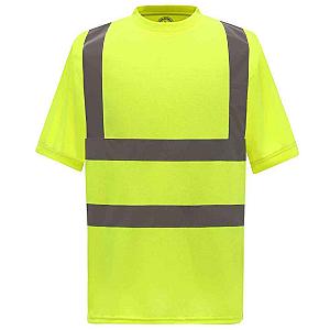 Yoko Hi-Vis Short Sleeve T-Shirt - Yellow
