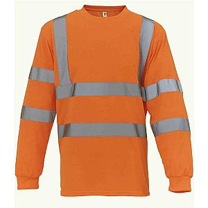 Yoko Hi-Vis Long Sleeve T-Shirt - Orange