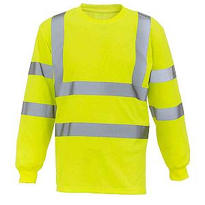 Yoko Hi-Vis Long Sleeve T-Shirt - Yellow