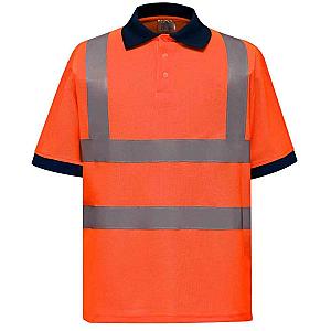 Yoko Hi-Vis Polo Shirt - Orange