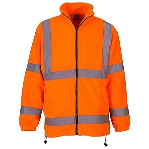 Yoko Hi-Vis Heavyweight Fleece Jacket - Orange