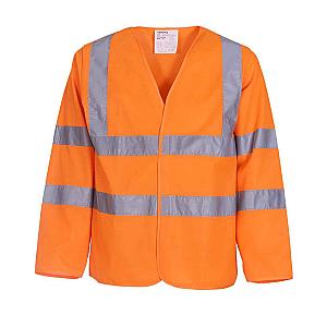 Yoko Hi-Vis Long Sleeve Jacket - Orange