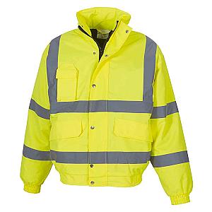 Yoko Hi-Vis Classic Bomber Jacket - Yellow