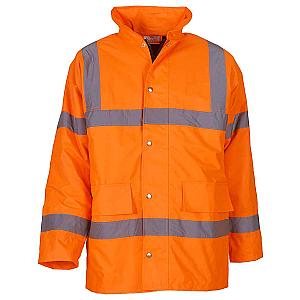 Yoko Hi-Vis Classic Motorway Jacket - Orange