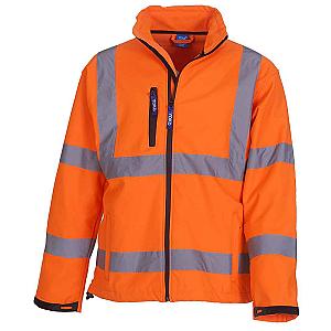 Yoko Hi-Vis Soft Shell Jacket - Orange