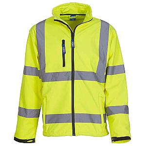 Yoko Hi-Vis Soft Shell Jacket - Yellow