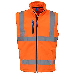 Yoko Hi-Vis Soft Shell Gilet - Orange