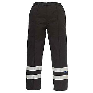 Yoko Reflective Poly/Cotton Ballistic Trousers - Black