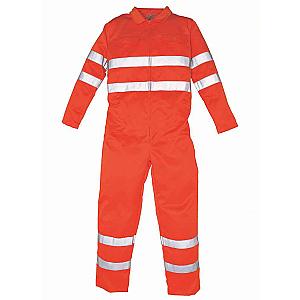 Yoko Hi-Vis Poly/Cotton Coverall - Orange