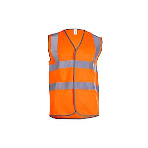 Hi Vis Safety Waistcoat - Orange