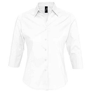 SOL'S Ladies Effect 3/4 Sleeve Fitted Shirt - White