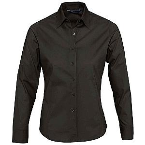 SOL'S Ladies Eden Long Sleeve Fitted Shirt - Black