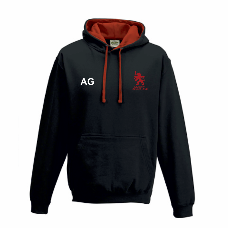 Ickleton Youth - Varsity Hoodie - Black/Red