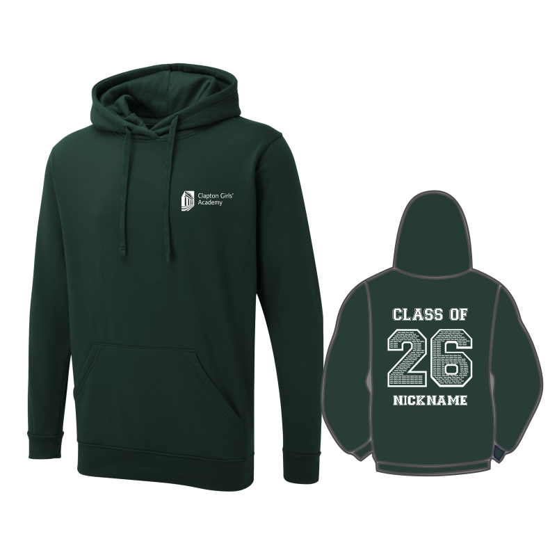 Leavers Hoodie - Bottle Green