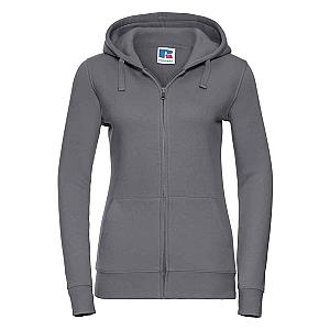 Russell Ladies Authentic Zip Hooded Sweatshirt - Convoy Grey