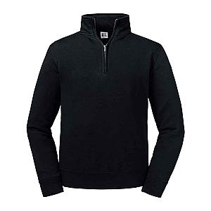 Russell Authentic Zip Neck Sweatshirt - Black