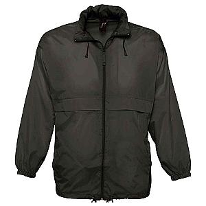 SOL'S Unisex Surf Windbreaker Jacket - Black