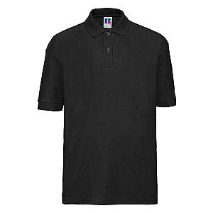 Russell Schoolgear Kids Poly/Cotton Piqué Polo Shirt - Black