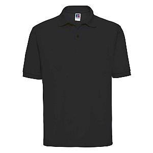 Russell Poly/Cotton Piqué Polo Shirt - Black