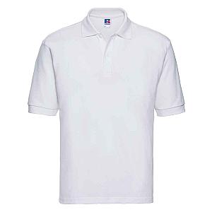 Russell Poly/Cotton Piqué Polo Shirt - White