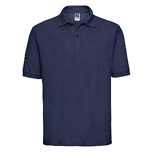 Russell Poly/Cotton Piqué Polo Shirt - French Navy