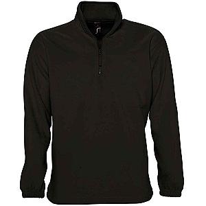 SOL'S Ness Zip Neck Fleece - Black