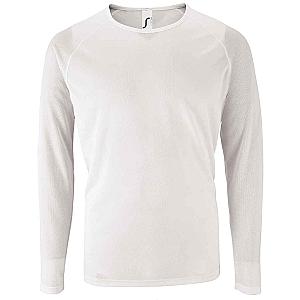 SOL'S Sporty Long Sleeve Performance T-Shirt - White
