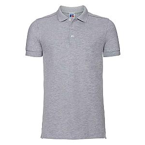 Russell Stretch Piqué Polo Shirt - Light Oxford