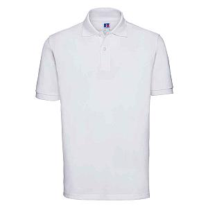 Russell Classic Cotton Piqué Polo Shirt - White