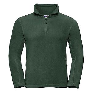 Russell Zip Neck Outdoor Fleece - Bottle Green