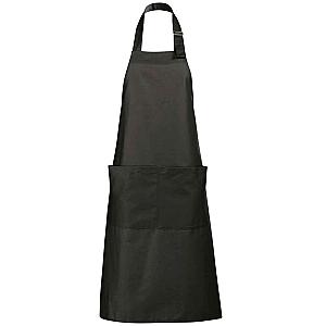 SOL'S Gala Long Bib Apron - Dark Grey