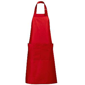 SOL'S Gala Long Bib Apron - Red