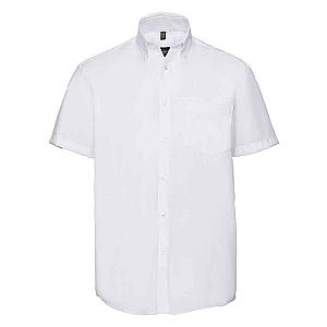 Russell Collection Short Sleeve Ultimate Non-Iron Shirt - White