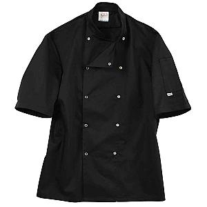 ADC Short Sleeve Coolmax® Chef's Jacket - Black