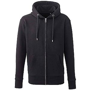 Anthem Organic Full Zip Hoodie - Black