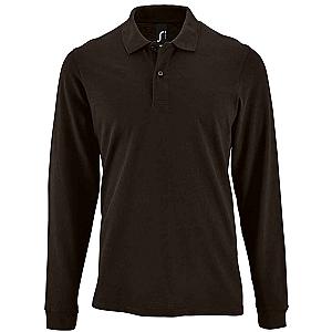 SOL'S Perfect Long Sleeve Piqué Polo Shirt - Black