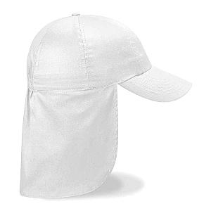 Beechfield Kids Legionnaire Style Cap - White