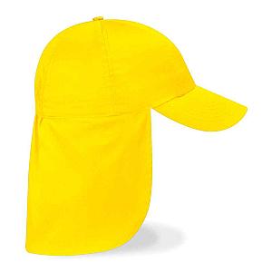 Beechfield Kids Legionnaire Style Cap - Yellow