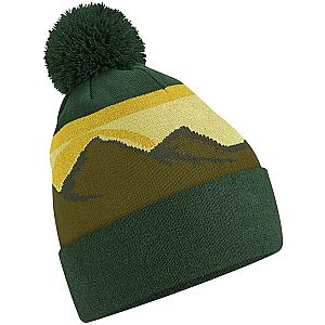 Beechfield Mountain Peaks Pom Pom Beanie - Alpine Peaks