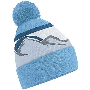 Beechfield Mountain Peaks Pom Pom Beanie - Glacier Peaks