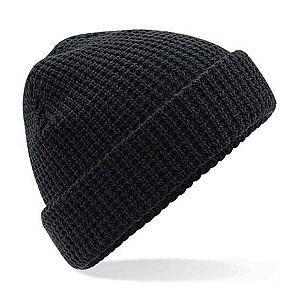 Beechfield Classic Waffle Knit Beanie - Black
